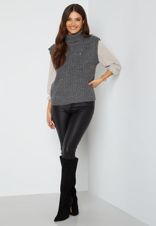 Suba Rollneck Knit Vest