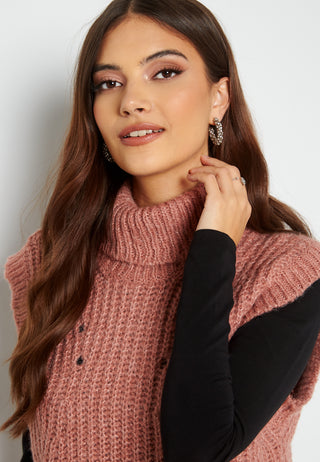 Suba Rollneck Knit Vest