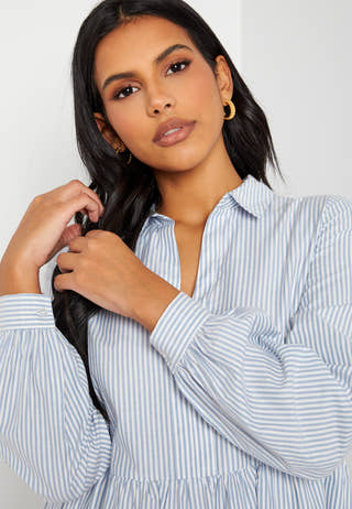 Tylla L/S V-Neck Short Dress