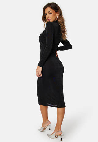 Verona Funnel Neck Mid Dress