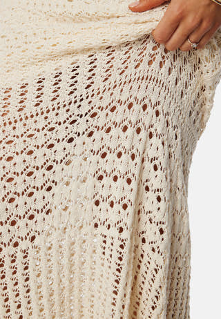 Vibella High Waist Ankle Knit Skirt