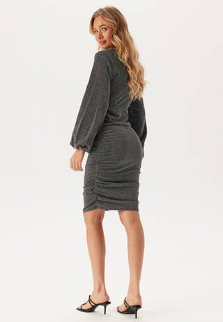 Vicaro L/S V-NECK MIDI DRESS V