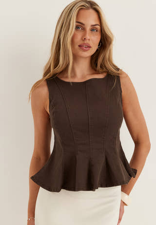 Vichia Peplum Top
