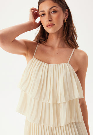 Vichiffon Singlet Pleats Dress
