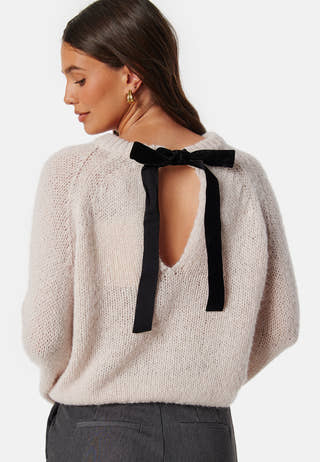 Vichoca L/S Bow Knit Pullover