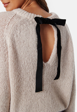 Vichoca L/S Bow Knit Pullover