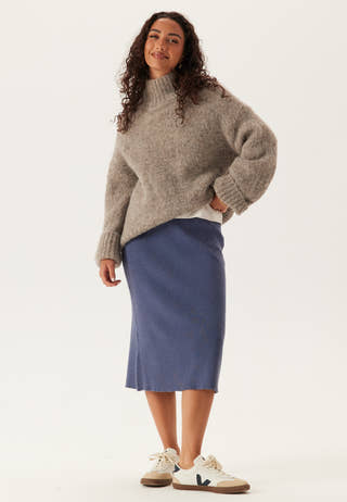 Vicomfy A-Line Knit Skirt