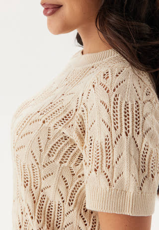 Vicotti S/S O-NECK KNIT TOP -