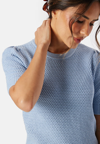 Vidalo O-Neck S/S knit top