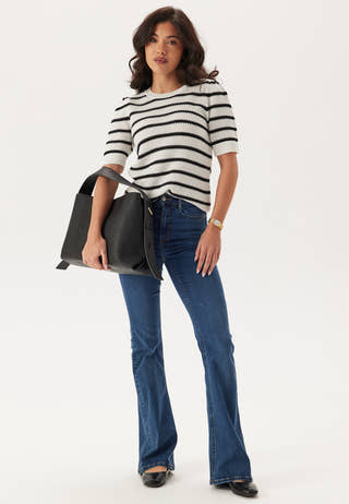 Vidalo O-neck S/S STRIPE KNIT