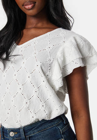 Vidella V-Neck S/L top