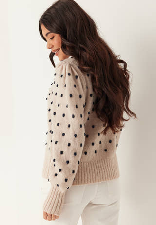 Vidottie L/S O-NECK KNIT TOP O