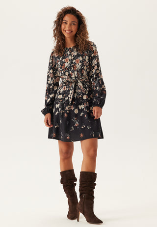 Vielma O-neck L/S SHORT DRESS