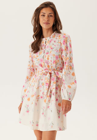 Vielma O-neck L/S SHORT DRESS