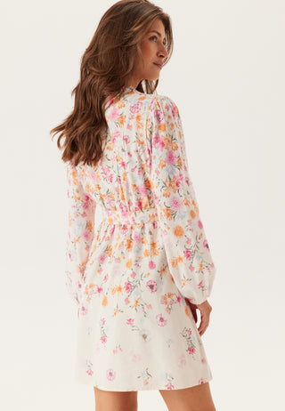 Vielma O-neck L/S SHORT DRESS