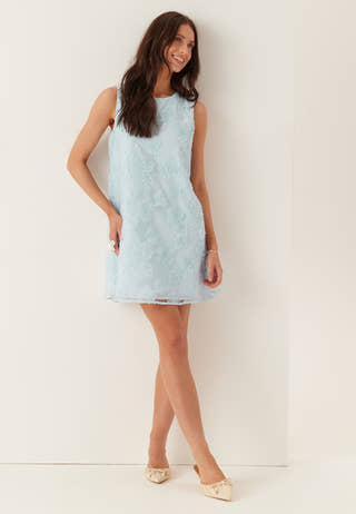 Vigamma O-neck S/L SHORT DRESS