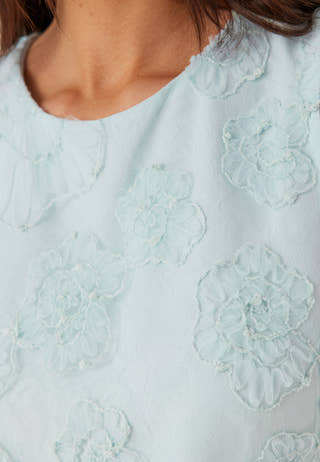 Vigamma O-neck S/L SHORT DRESS