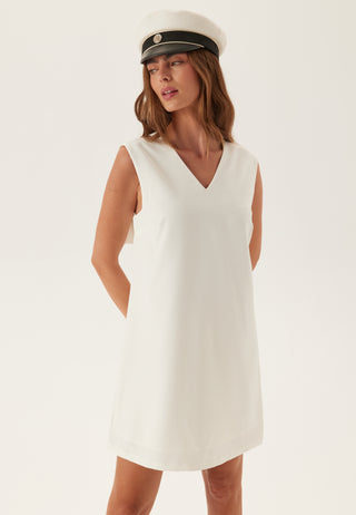 Vigery V-neck S/L SHORT DRESS