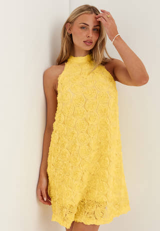 Viglory Halter Neck Short Dress