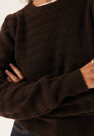 Vijayla O-neck L/S KNIT TOP