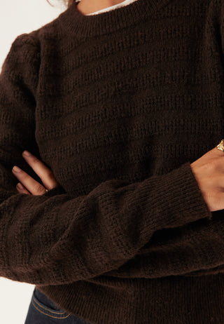 Vijayla O-neck L/S KNIT TOP