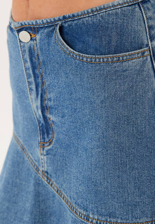 Vijessie Rw Short Denim Skirt