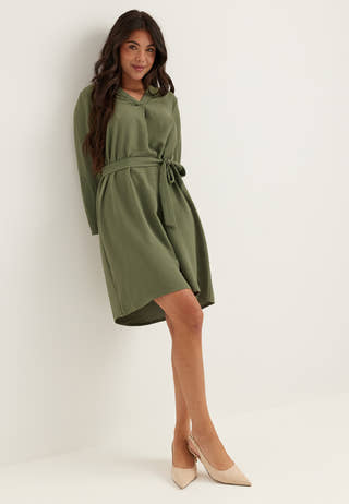 Vijosa 3/4 V-NECK DRESS