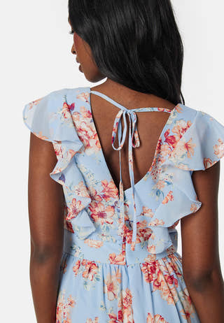 Vikarin V-Neck ankle dress