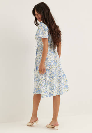 Vilovie S/S Wrap Midi Dress