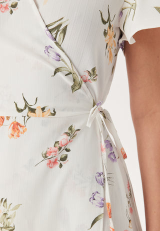 Vilovie S/S Wrap Midi Dress