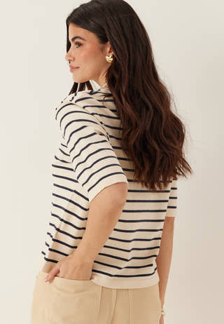 Vimalu O-neck 2/4 KNIT TOP