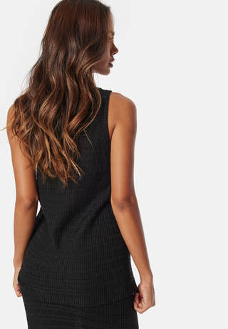 Vimargot open O-Neck S/L knit top