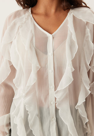 Vimitalla V-neck L/S FLOUNCE S