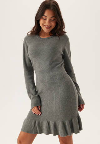 Vinorthy O-neck L/S FRILL KNIT