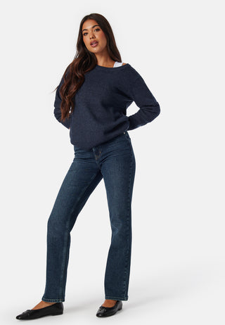 Viril O-neck L/S Knit Top