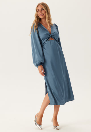 Vischasta L/S CUT OUT MIDI DRESS
