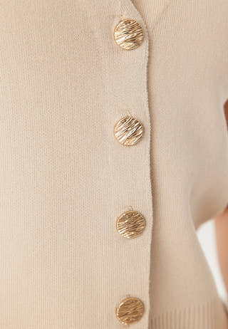 Vishilou S/L BUTTON KNIT VEST