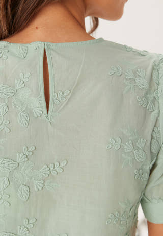 Visonja O-neck S/S TOP/LN TOP/