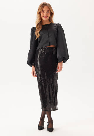 Vizikki Midi Sequin Skirt