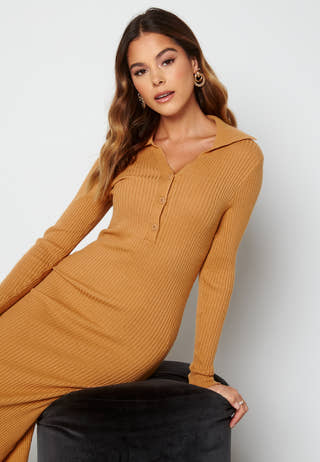 Cilla LS Knit Midi Dress