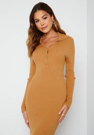 Cilla LS Knit Midi Dress