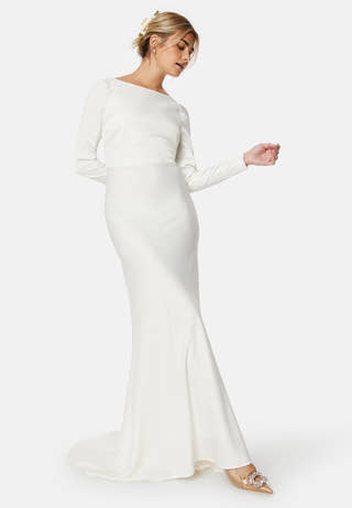 Dottea LS Drapeback Dress