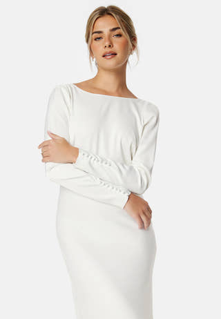 Dottea LS Drapeback Dress