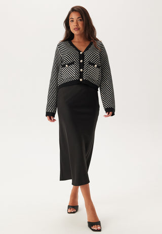 Yascharla Ls Sequin Knit Cardigan