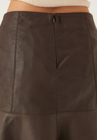 Yascolly Mw Naplon Leather Skirt