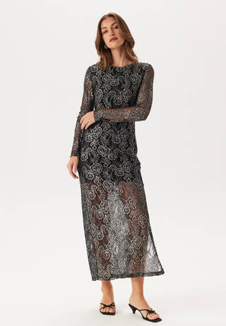 Yaspolima Ls Long Lace Dress