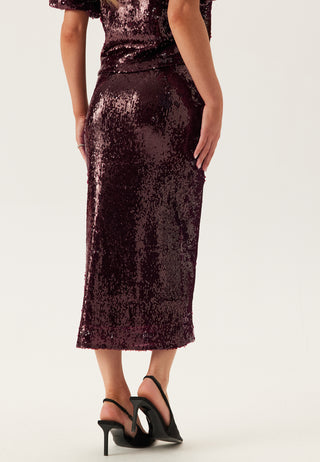 Yasroyalina Hmw Sequin Ankle Skirt